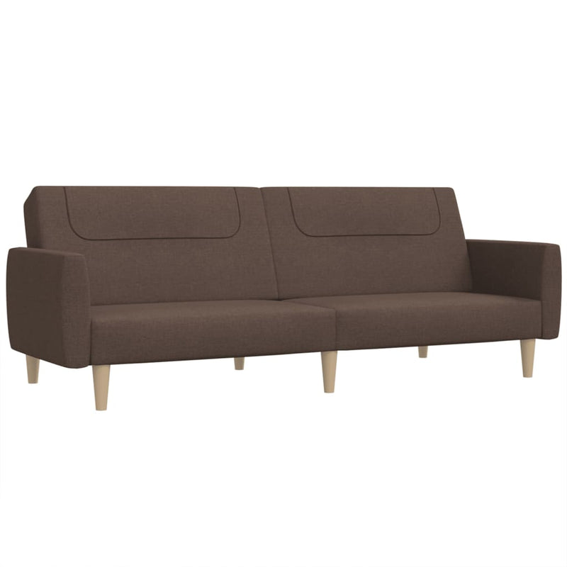 Slaapbank 2-zits stof taupe