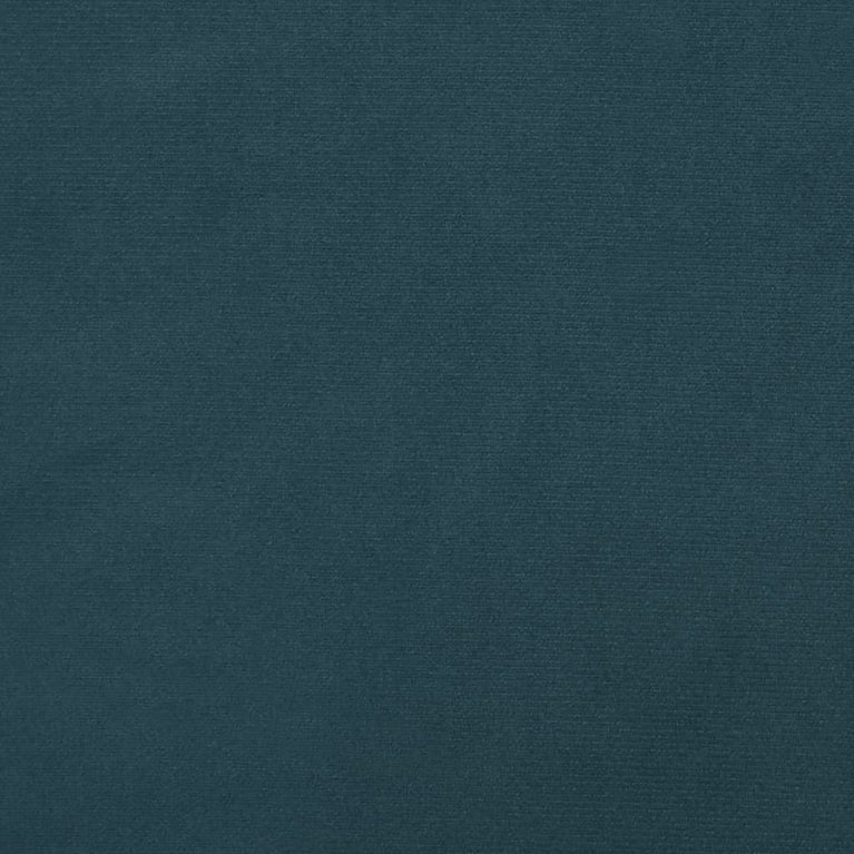 Slaapbank 2-zits met 2 kussens fluweel blauw
