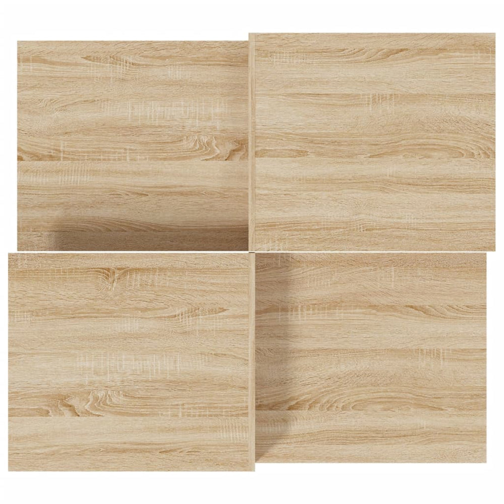 Salontafels 2 st bewerkt hout sonoma eikenkleurig MeubelReus