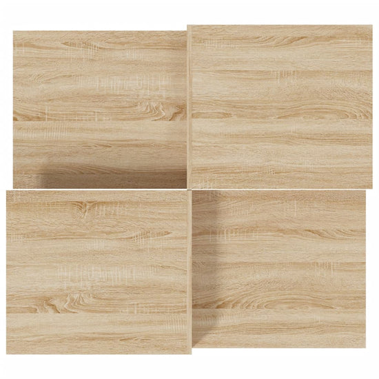 Salontafels 2 st bewerkt hout sonoma eikenkleurig MeubelReus