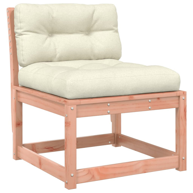 7-delige Loungeset met kussens massief douglashout