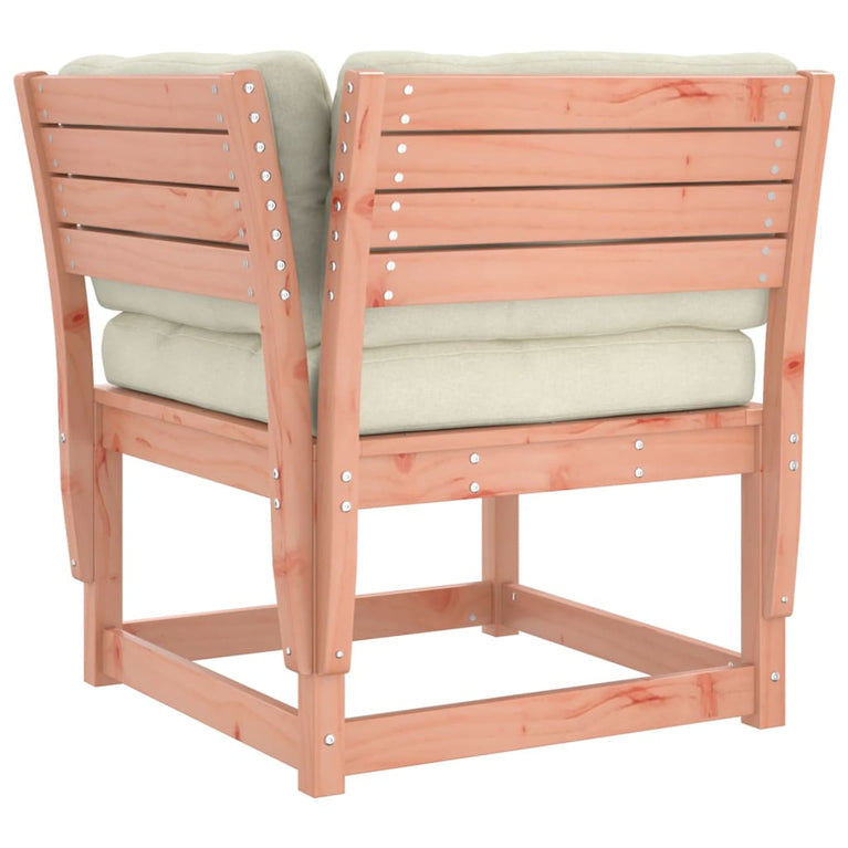 6-delige Loungeset met kussens massief douglashout