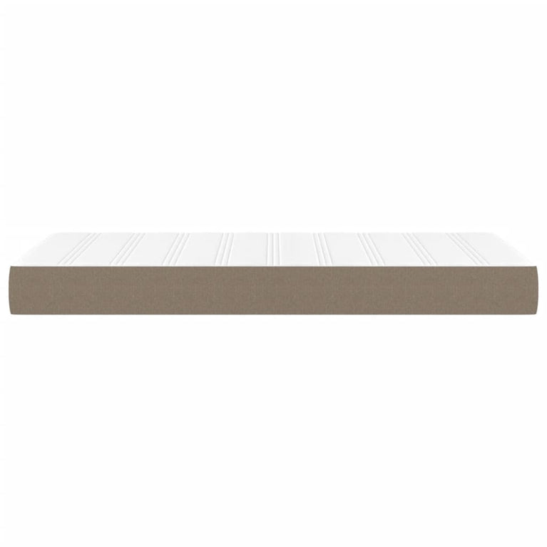 Pocketveringmatras 120x190x20 cm stof taupe
