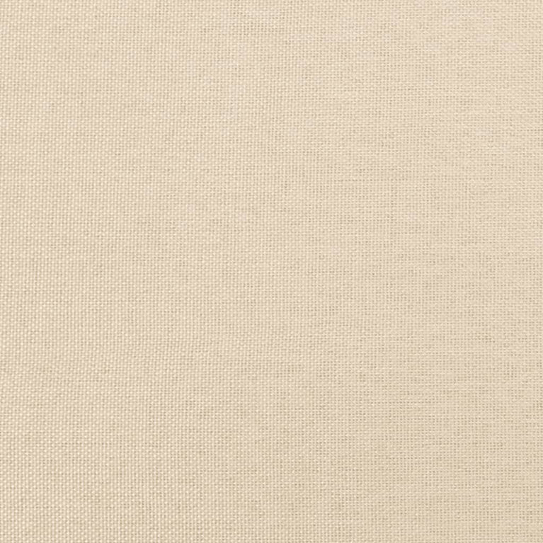 Pocketveringmatras 120x190x20 cm stof crèmekleurig