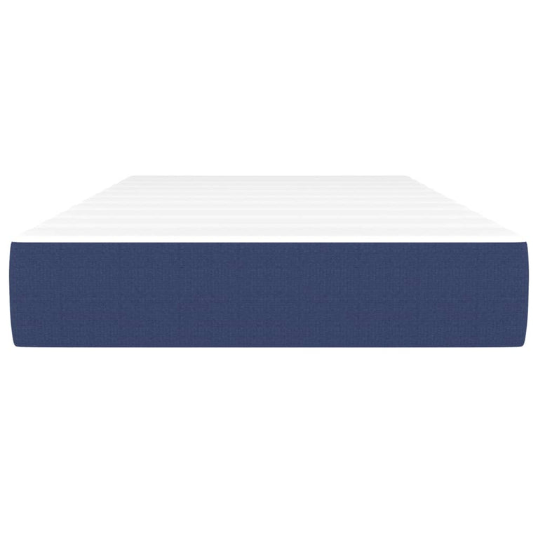 Pocketveringmatras 120x190x20 cm stof blauw