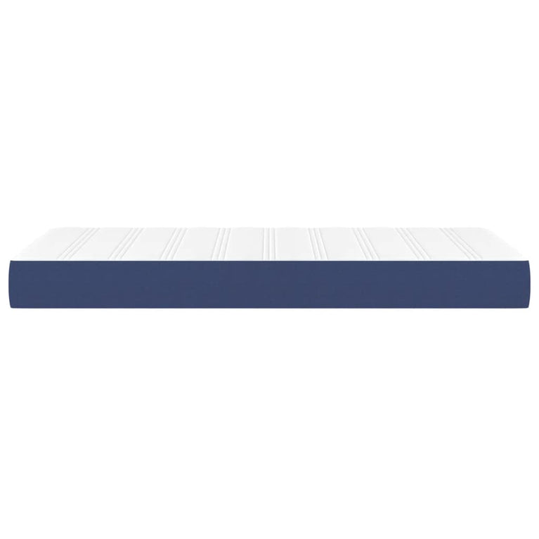 Pocketveringmatras 120x190x20 cm stof blauw