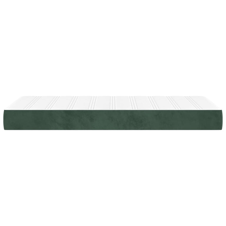 Pocketveringmatras 120x190x20 cm fluweel donkergroen
