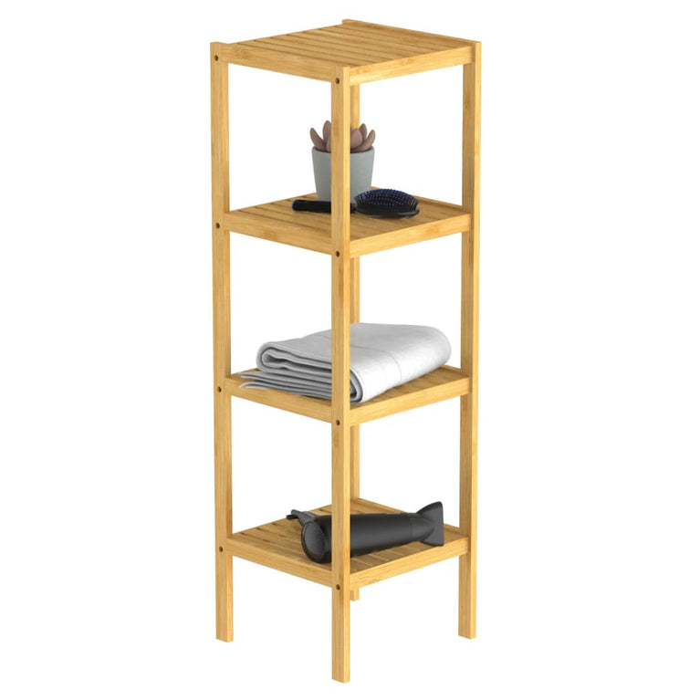 EISL Badkamerrek met 4 schappen 34x33x110 cm bamboe MeubelReus